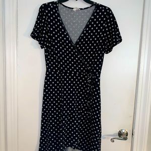 Polka Dot Wrap Dress
